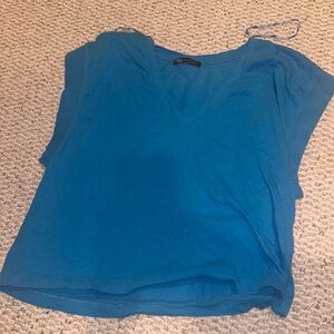 blue zara tee